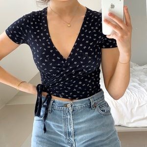 Brandy Melville Wrap Top